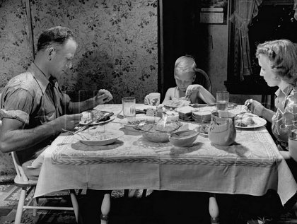 Image result for poor family drinking tea 1930s