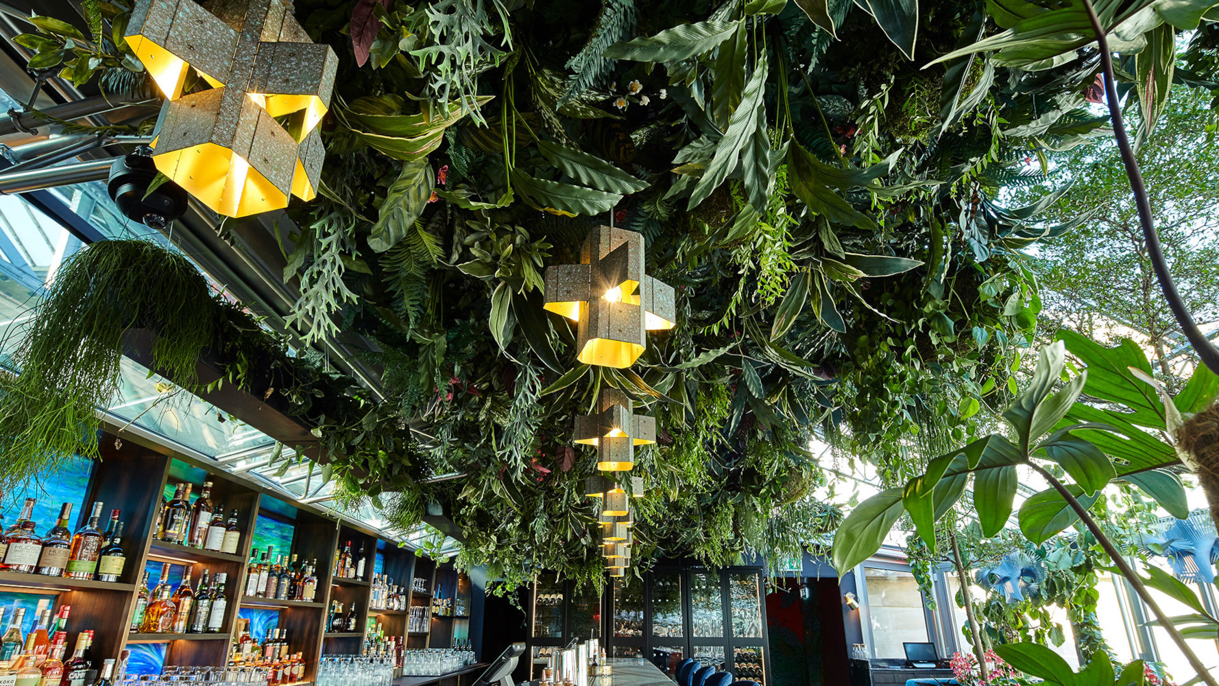 SUSHISAMBA Covent Garden Restaurant Interior Greenery