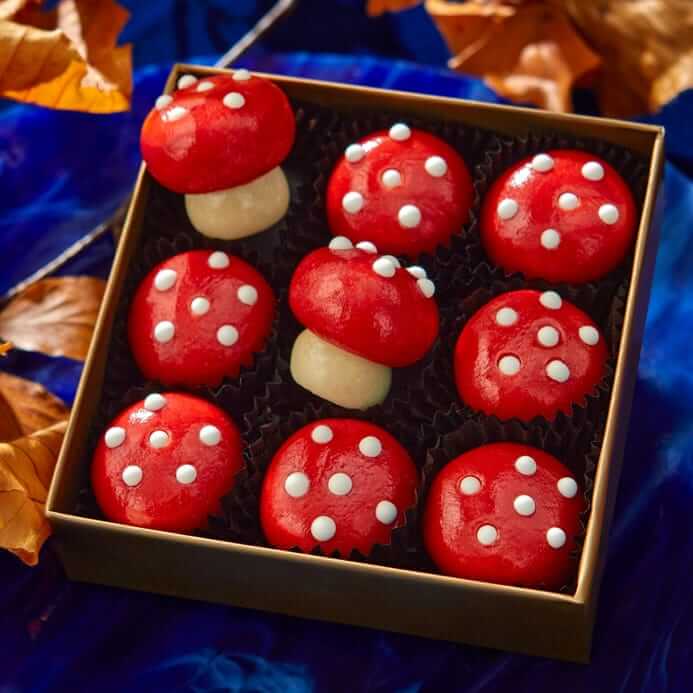 marzipan red and white toadstools