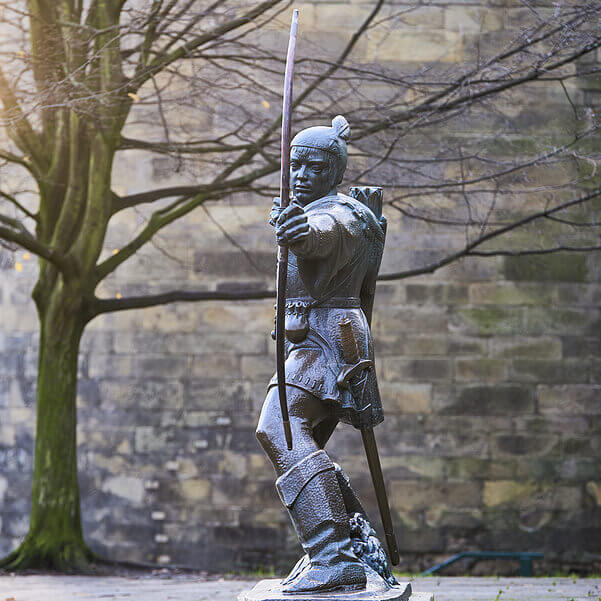Statue of Robin Hood Nottingham