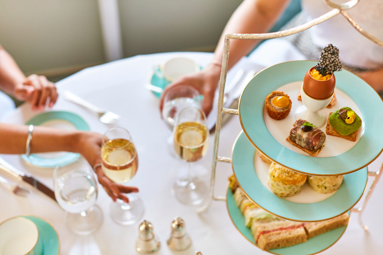 Full Afternoon Tea selection at Fortnum and Mason