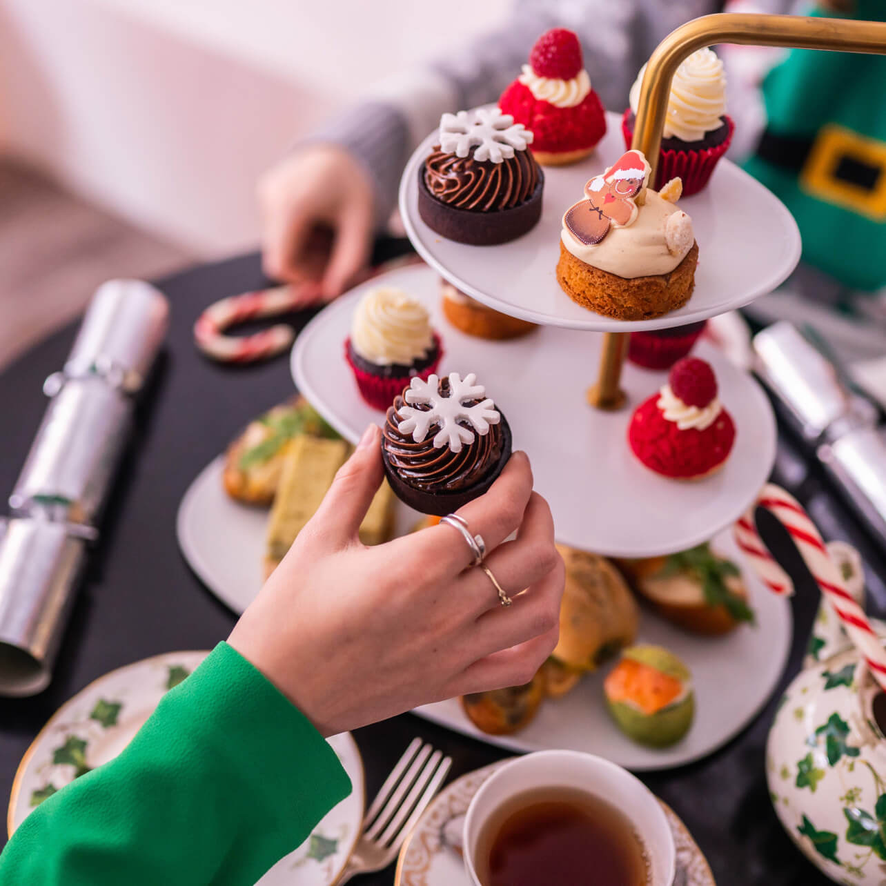 Festive Afternoon Tea served at Brigit's Bakery, Covent Garden