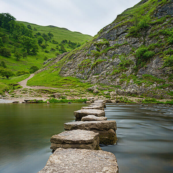 Stepping Stones River Dove Derbyshire